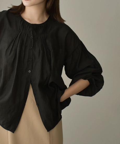 Sheer Tuck Blouse t1911-134