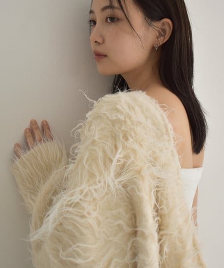Hairy Shaggy Knit Cardigan t1911-314