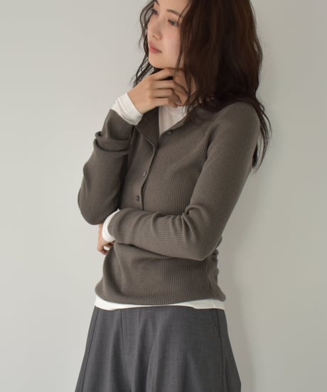 Henley Neck Kint Pullover t1911-366