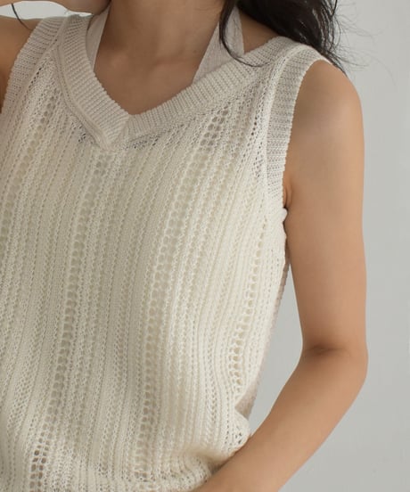 Layered Design Mesh Nosleeve t1911-400