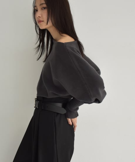 Long Rib Sleeve Knit Pullover t1911-340