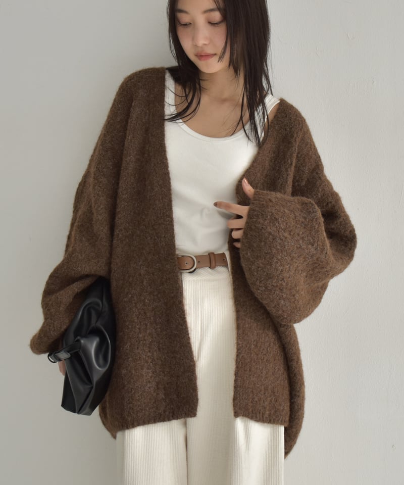 Volume Sleeve Knit Cardigan t1911-339 | cizatto