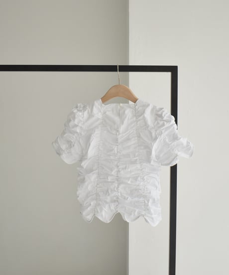 Shirring Compact Blouse t1911-374