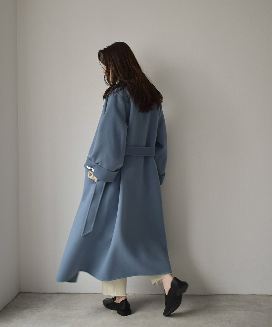 Wool Gown Coat（Blue）c1911-8 | cizatto
