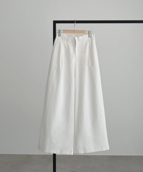 Cotton Tuck Wide Pants bo2000-188