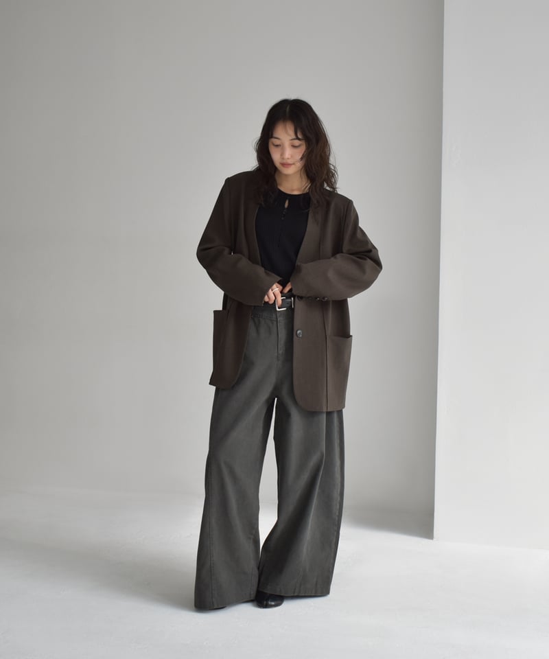 Hole Cut Rib Knit Tops t1911-349 | cizatto