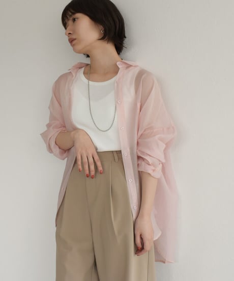 Sheer Palecolor Shirt t1911-74