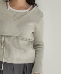 Layered Cachecoeur Kint Tops t1911-346