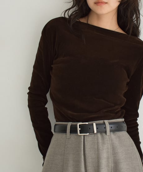 Sheer Velor Long Sleeve Tops t1911-472
