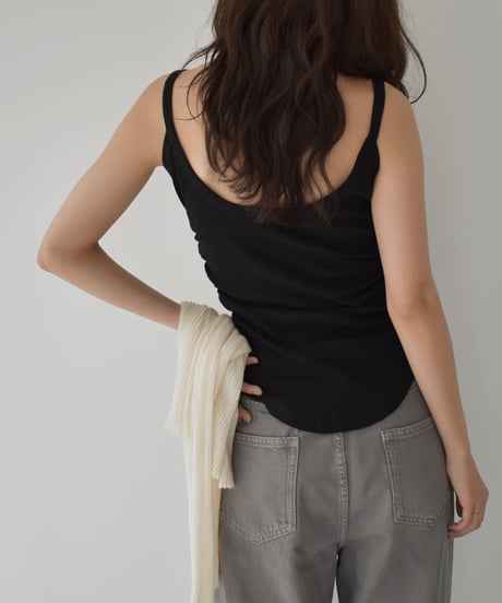 Side Gather Camisole Tops t1911-390