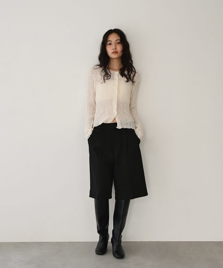 Long Sleeve Shirring Cardigan t1911-560