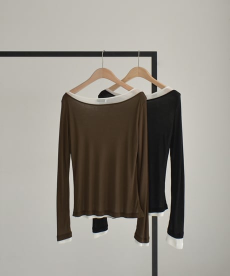 Layered Long Tshirt t1911-458