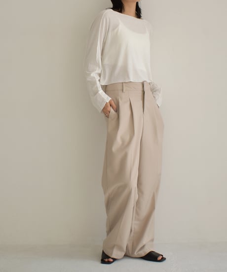 Tuck Slacks Pants bo2000-105