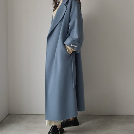 Wool Gown Coat（Blue）