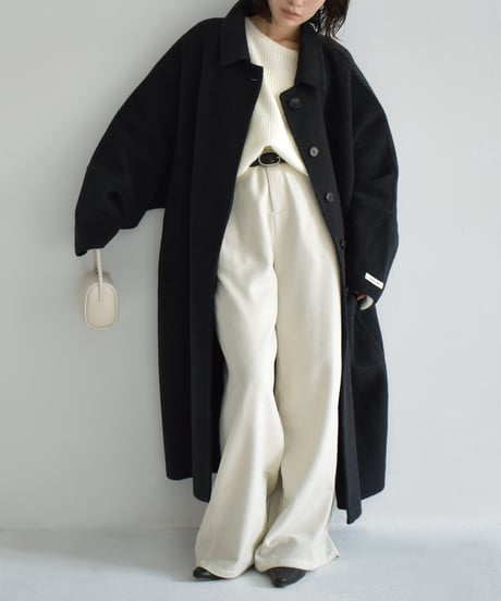 Dolman Sleeve Wool Coat（Charcoal） c1911-64