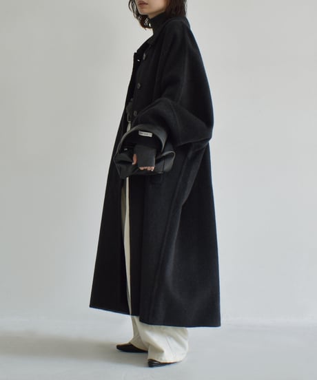 Dolman Sleeve Wool Coat（Charcoal） c1911-64