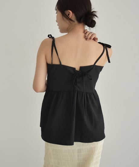 Back Laceup Ribbon Camisole t1911-276
