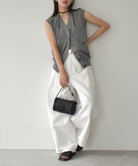 2way Silhouette Knit Vest t1911-417