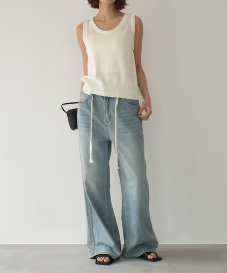 Round Neck Knit Vest t1911-407