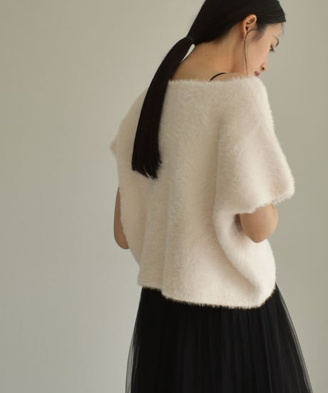 Shaggy Cropped Tops t1911-217
