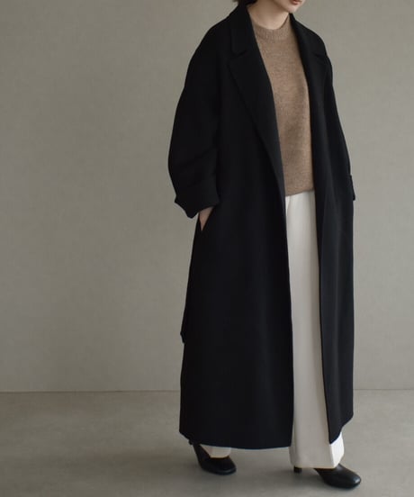 Wool Gown Coat（Black）