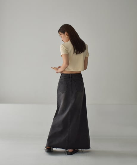 Denim Long Skirt bo2000-152