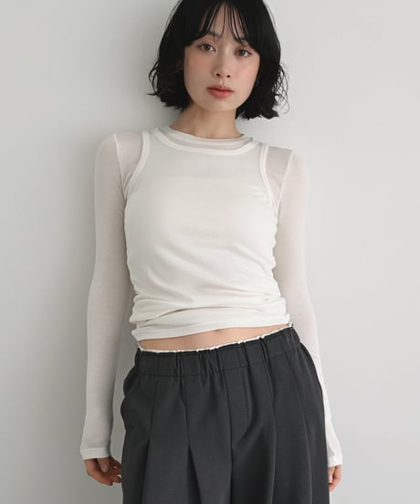 Tank Layered Sheer Tops t1911-513