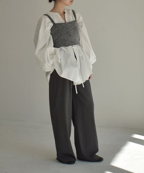 Angora Shaggy Knit Bustier t1911-229
