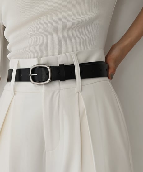 Square Buckle Leather Belt be1913-105