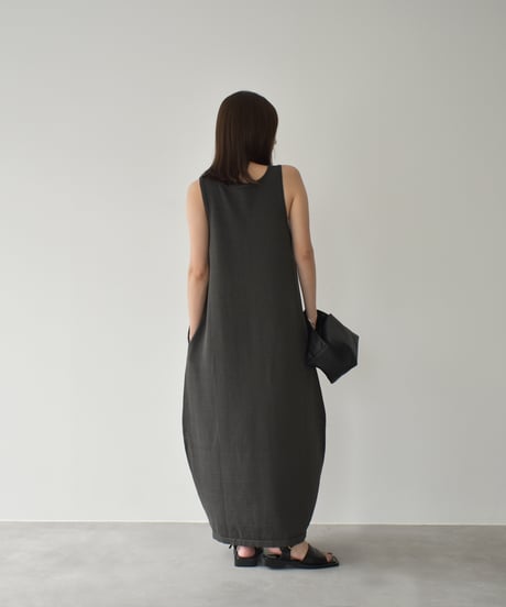 Cocoon Silhouette Knit Onepiece (Charcoal) op-0202009555