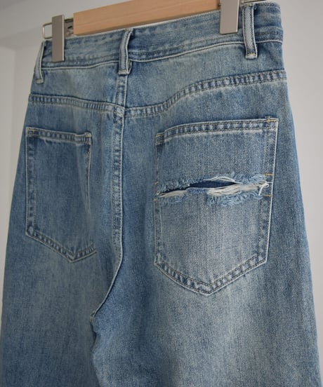 Slit Pocket Straight Denim bo2000-197
