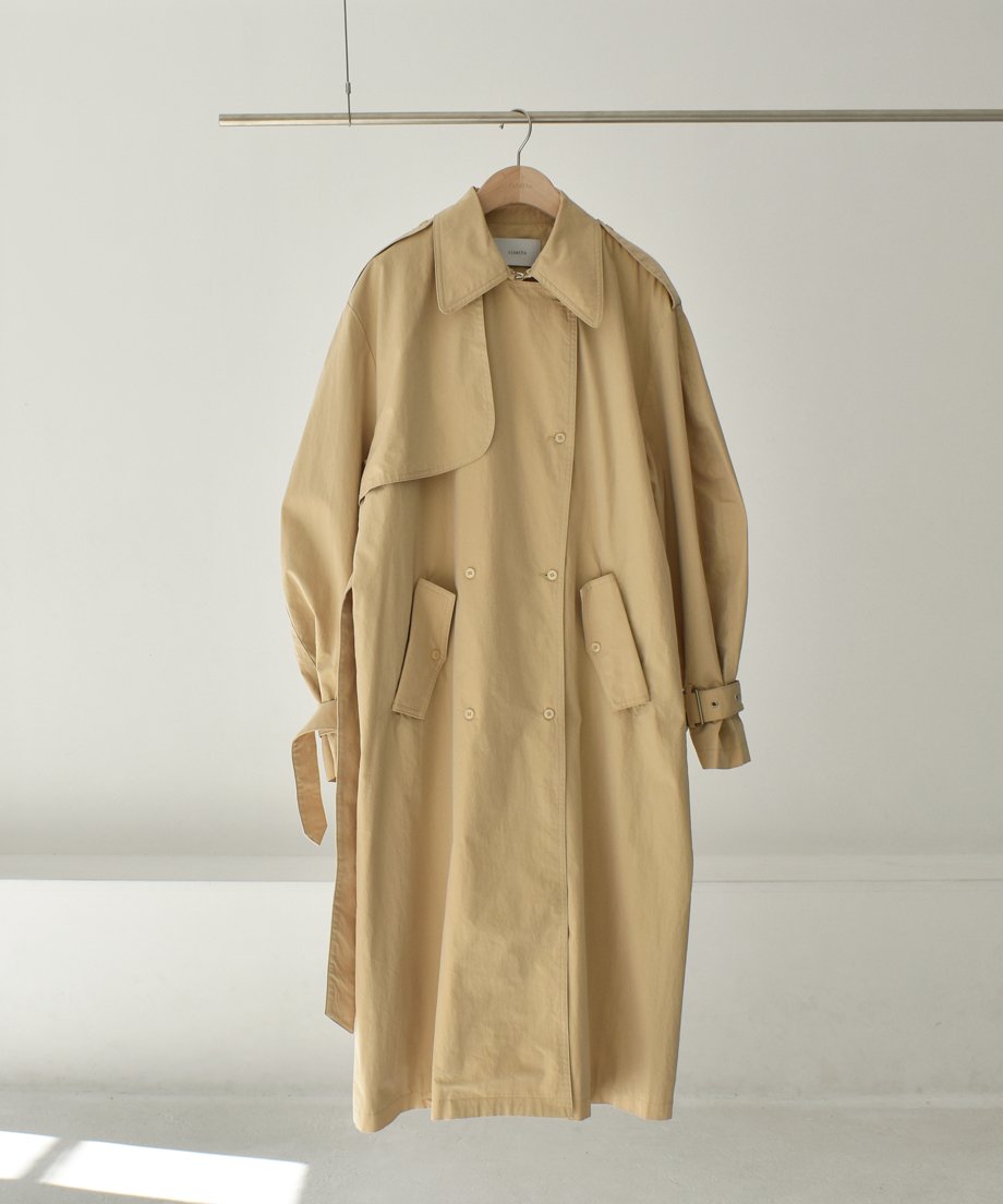 Volume Sleeve Trench Coat | cizatto