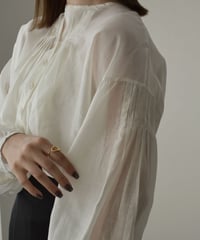 Sheer Tuck Blouse t1911-134