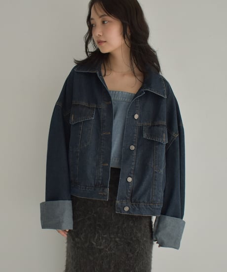 Wide Sleeve Denim Jacket t1911-309