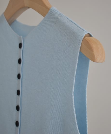 Front Button Knit Vest t1911-530