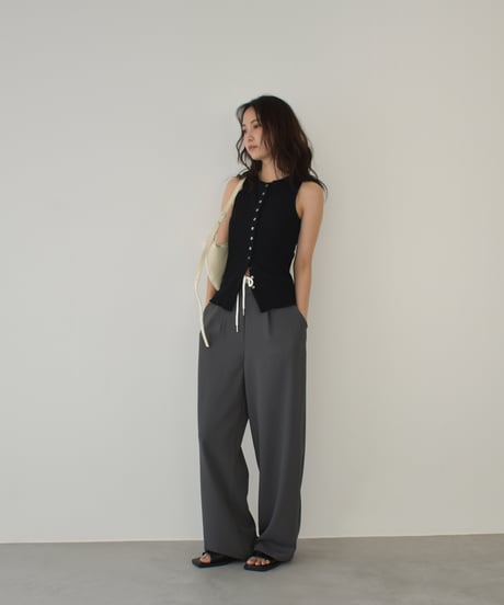 Rib Nosleeve Cardigan t1911-392