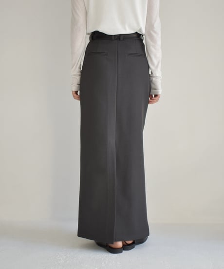 I Line Long Skirt (Gray) bo2000-141