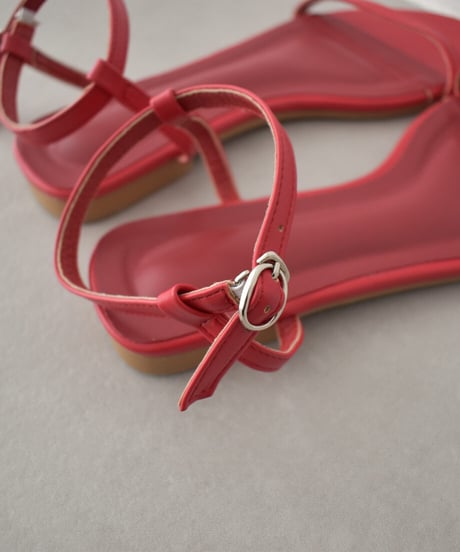 Strap Flat Sandal（Red） s1912-48