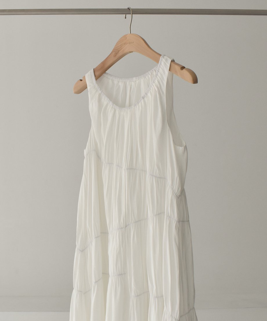 Gather Nosleeve Long op-Onepiece 0202009537 | c Gather Nosleeve Long op-Onepiece 0202009537 | c