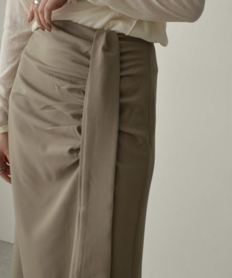 Gather Ribbon Skirt bo2000-59