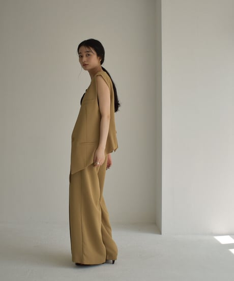 Nocollar Vest【セットアップ着用可能】 t1911-199