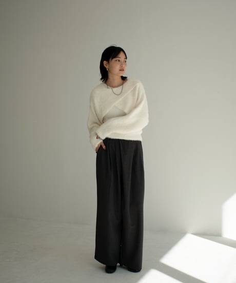 Shaggy Layered Knit Tops t1911-233
