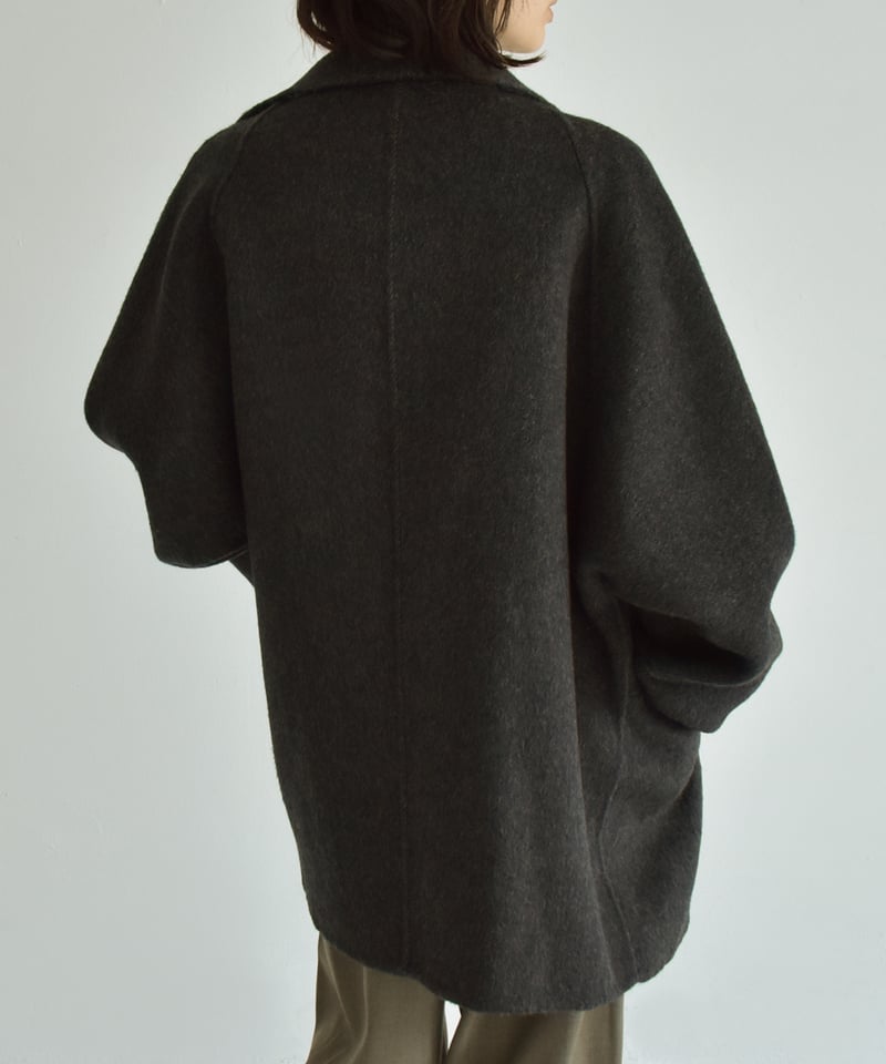 Stand Collar Midi Wool Coat c1911-61 | cizatto