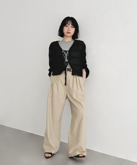 Three Tuck Wide Pants bo2000-181