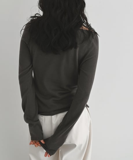 Tuck Drape Knit Tops t1911-502