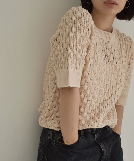 Short Sleeve Knit Tops t1911-216