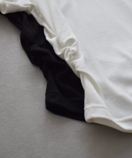 Side Gather Square Tshirt t1911-554