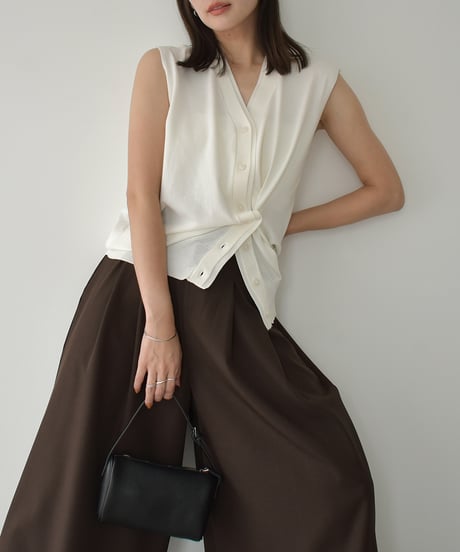2way Silhouette Knit Vest t1911-417