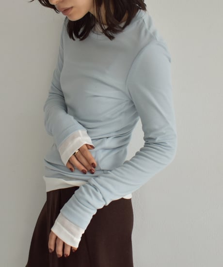 Long sleeve Sheer Tops t1911-444