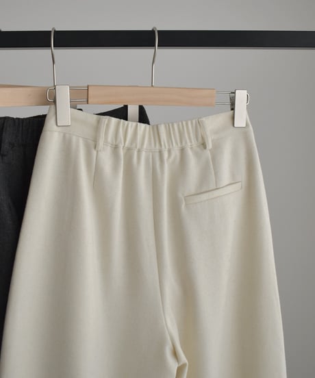 Wool Tuck Wide Pants bo2000-183